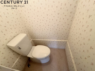 ゆったり落ち着けるトイレです