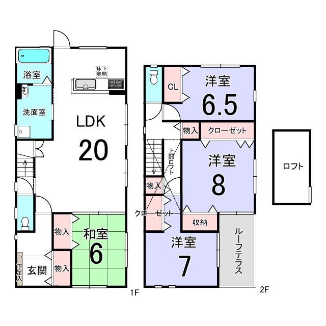 　大宮薬師山西町中古戸建の間取り