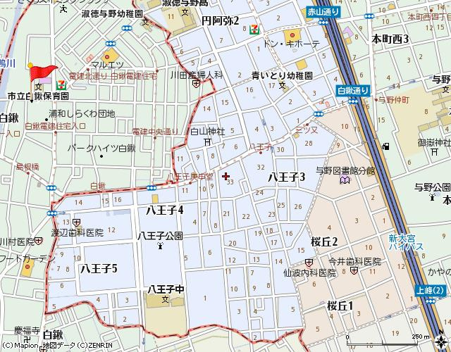 リバーサイドヤマトⅡの地図