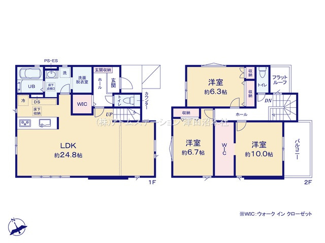 【間取り】 | アトムセレクト八千代市勝田台南５期２号棟