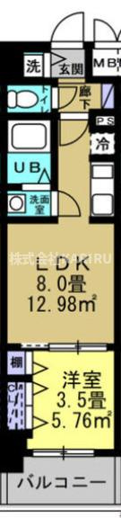 リアライズ南巽PJの間取り