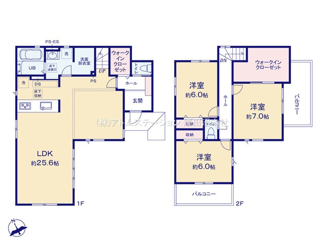 【間取り】 | アトムセレクト八千代市勝田台南５期1号棟