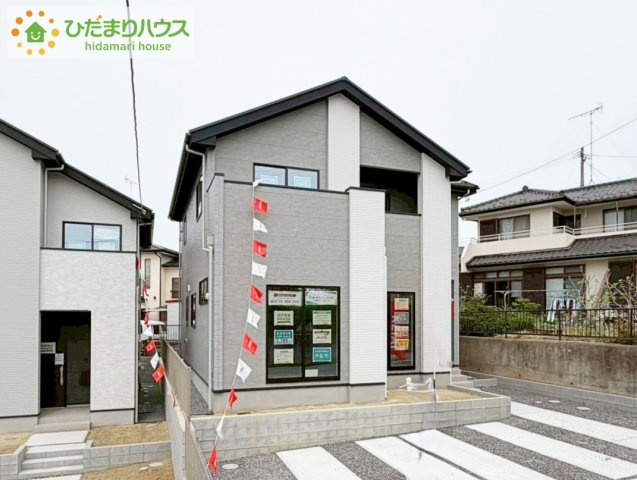 郡山市富田町9期　新築戸建　2号棟の外観|平日・お仕事帰りなど、いつでもご案内致します！お気軽にお問い合わせ下さい♪お待ちしております！