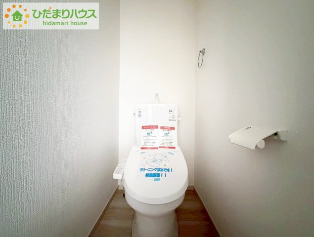 郡山市富田町9期　新築戸建　１号棟のトイレ|1・2階にトイレあるため、同時に利用でき混雑を避けられますね