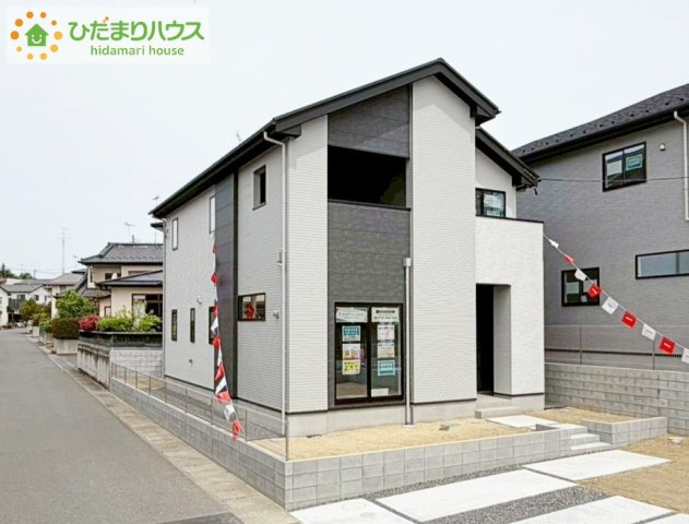 郡山市富田町9期　新築戸建　１号棟の外観|洗練された美しさが生まれる、スタイリッシュな外観です(^^)/