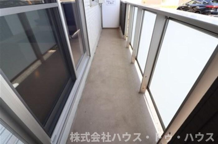 アローフィールド　Bのバルコニー