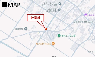 越谷市増林新築戸建ての地図