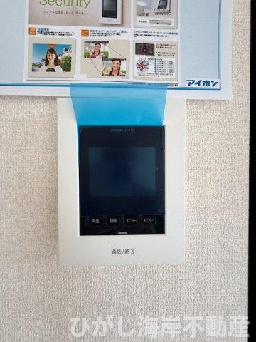 茅ヶ崎市菱沼１丁目　新築戸建　全２棟のセキュリティ|TVモニター付きインターフォン