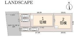 茅ヶ崎市菱沼１丁目　新築戸建　全２棟の区画図|対象2号棟