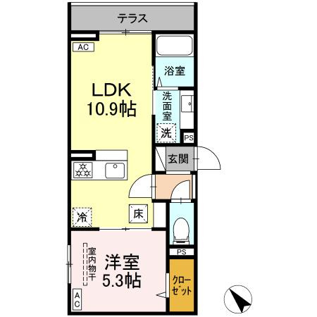 【間取り】 | ドムスクレスト清新二丁目