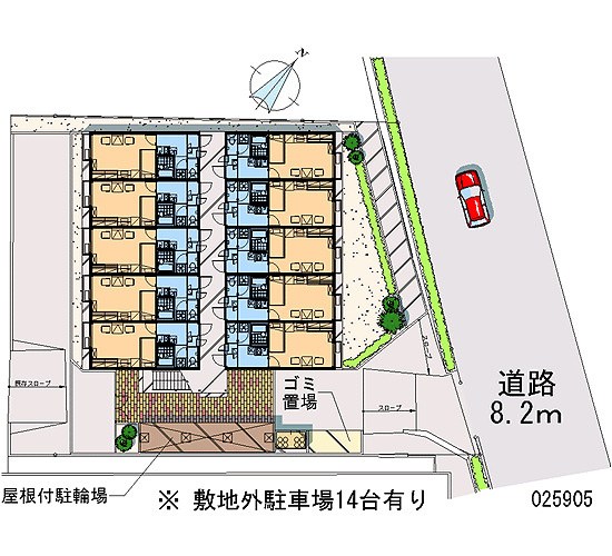 廿日市市宮島口３丁目のアパートの区画図|画像10