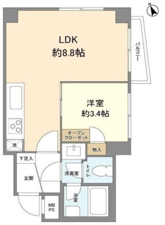 ライオンズマンション山王の間取り|間取り