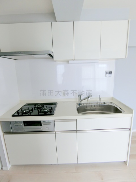 ライオンズマンション山王のキッチン|3口ガスグリル付システムキッチン