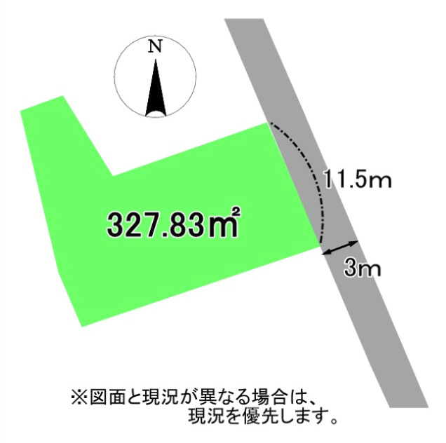 売土地　函南町柏谷の土地図|土地図です。開放感のあるロケーションが魅力の売土地です。