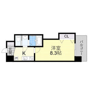 Luxe新大阪南の間取り