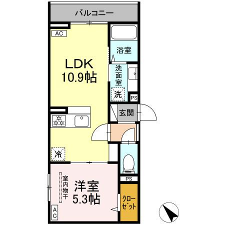 【間取り】 | ドムスクレスト清新二丁目