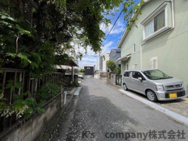 ◎藤沢市鵠沼海岸4丁目　建築条件なし　売地の前面道路含む現地写真|前面道路の様子です◇