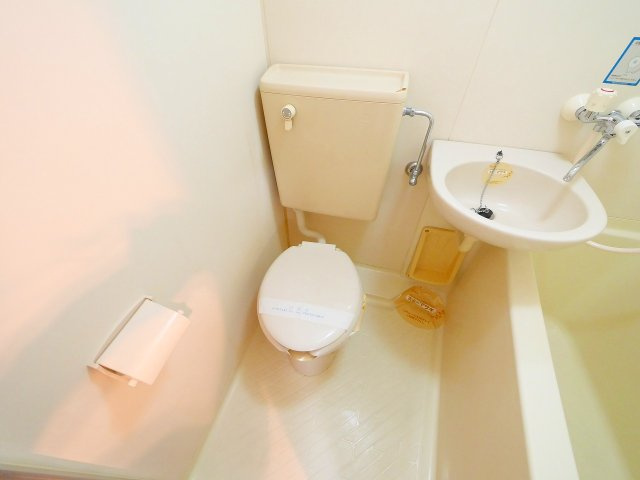 メゾンアンテルナ奈良のトイレ|落ち着いたトイレです