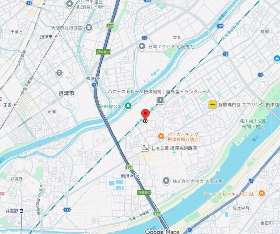 トレンヴィラ北摂の地図