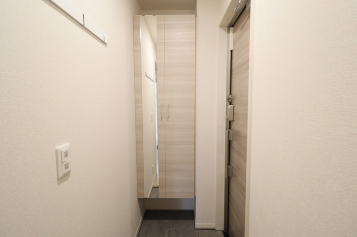 セレウィータ栄町のその他|トールタイプシューズボックス（姿見鏡付）