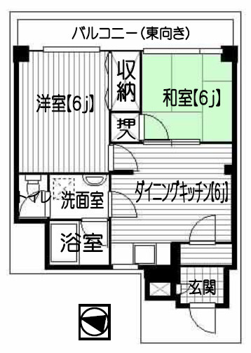 ビューハイツ花隈の間取り