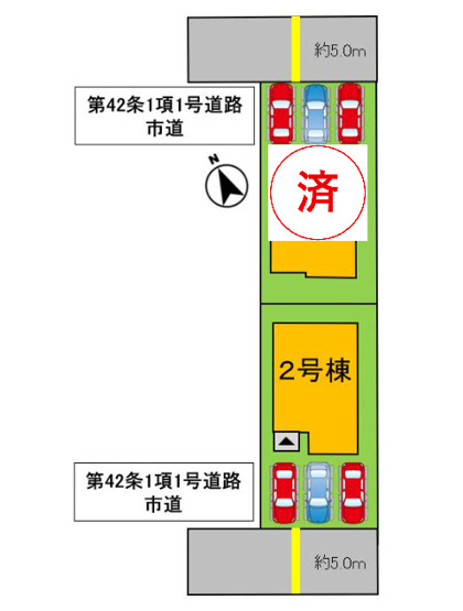 【区画図】 | よかタウン倉敷市片島町1期 (全2棟)