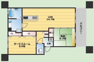 【間取り】 | シャンテ春日