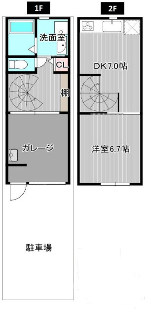 大宮三丁目ガレージハウスの間取り