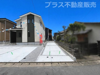【外観】 | 現地写真。プラス不動産販売なら、現場の全ての棟をまとめてご見学頂けます。