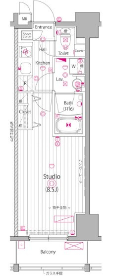 ガーラ・グランディ清澄白河の間取り