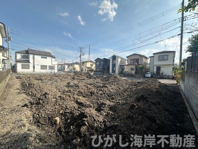 茅ヶ崎市甘沼　売地　全4区画の外観|4月24日撮影　造成工事中　現地外観