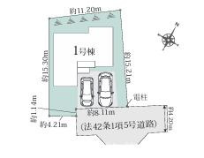 中郡大磯町国府本郷　新築戸建　の区画図|区画図