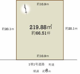 大磯町石神台１丁目　売地の外観パース