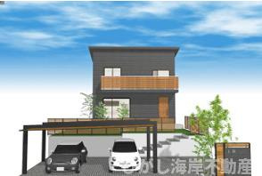 大磯町石神台１丁目　売地の外観パース|イメージパスですので実際のものと多少異なります。