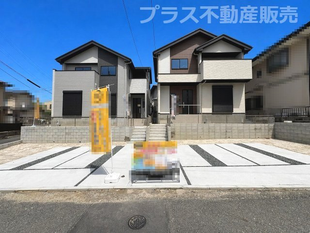 【外観】 | 大野城市乙金東1丁目1期　2号棟（全2棟）【仲介手数料無料・0円】 | 現地写真。プラス不動産販売なら、現場の全ての棟をまとめてご見学頂けます。