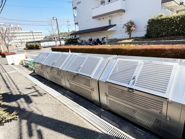 綺麗に整理されたゴミ置場