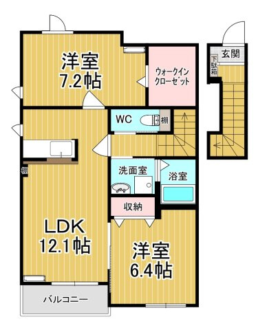 【間取り】 | アスカＦ | ファミリーさん向けのお部屋です♪