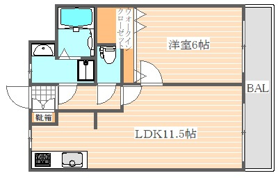 リベラいわきの間取り|使いやすい間取りです。
