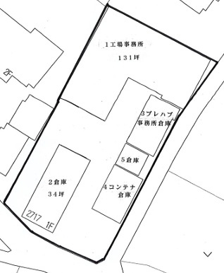 鴻巣市広田工場倉庫（埼玉県鴻巣市広田2717）の間取り|配置図