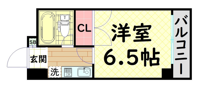 【間取り】 | クレインハイツ南堀江