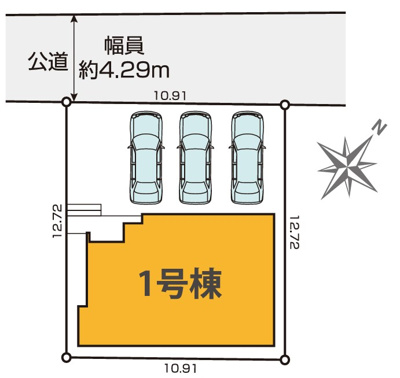 【区画図】 | 静岡市駿河区曲金5丁目 2期 新築一戸建て | 区画図です
