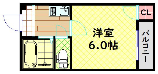 【間取り】 | ハイコート堀江