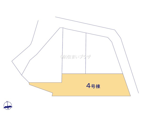 仲介手数料無料）高浜市呉竹町第３・４号棟の区画図