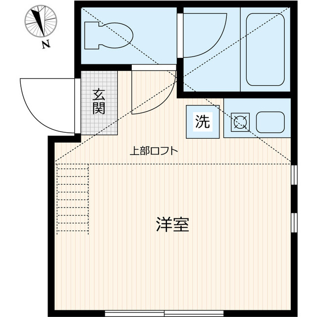 ユナイト石川町パウリスターナの間取り