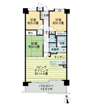 ライオンズマンション三好ヶ丘の間取り