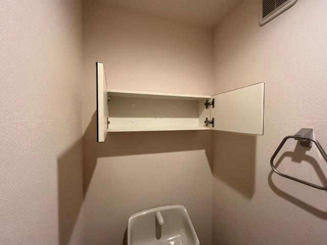 アルストロメリアの収納|トイレ上部の収納