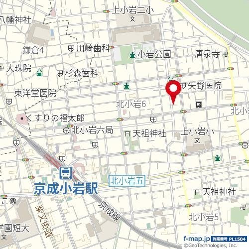 クレアリス小岩の地図