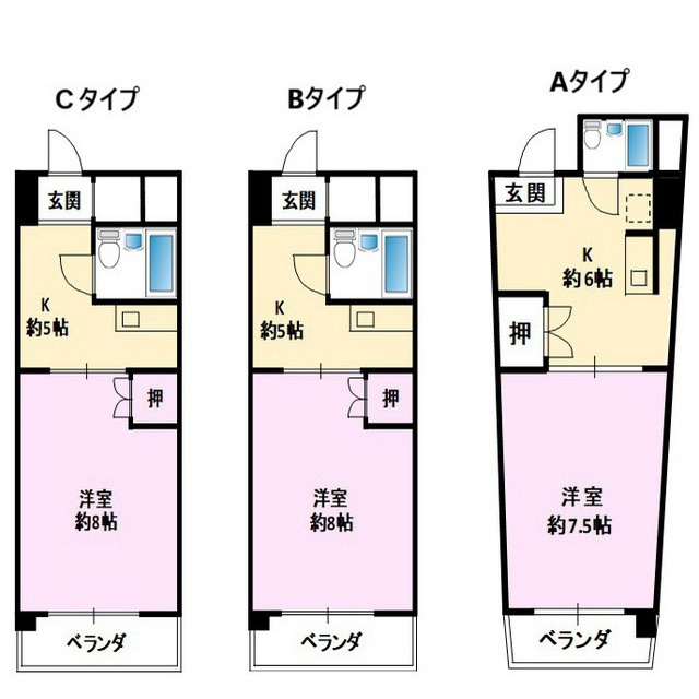 ハイツ庵の間取り