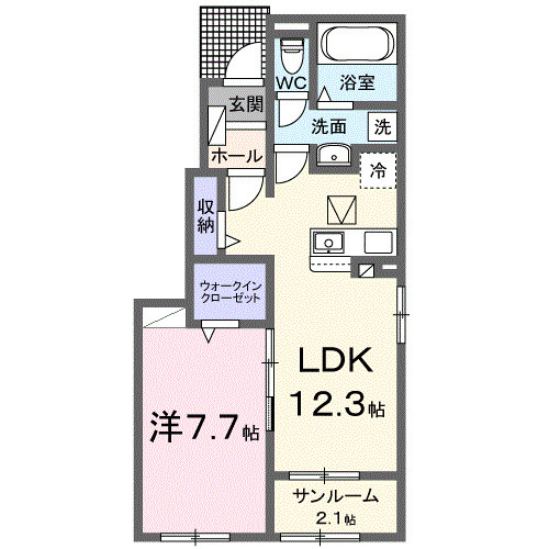 エクラ２３の間取り