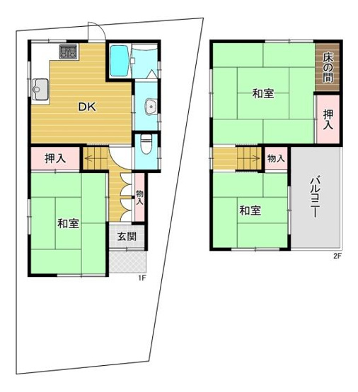 【間取り】 | 守口市佐太中町4丁目　中古戸建